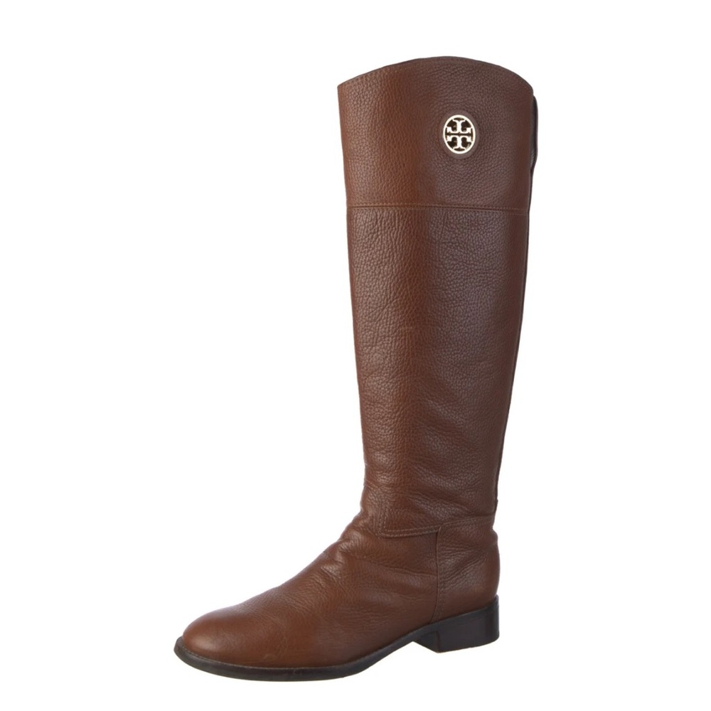 Tory Burch Brown Leather Knee-High Boots